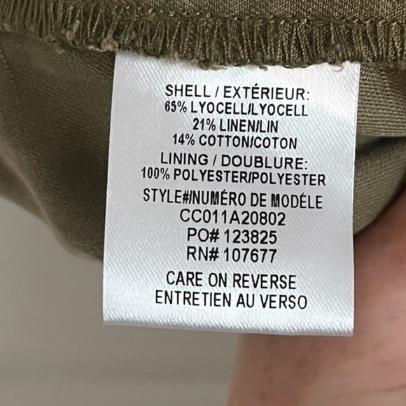 Alice + Olivia • Jumpsuit Joel Sleeveless Cargo Utility Olive Green $395 - Picture 9 of 12